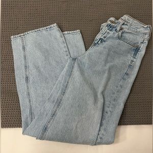 Light wash American eagle 00 regular wide leg jeans
